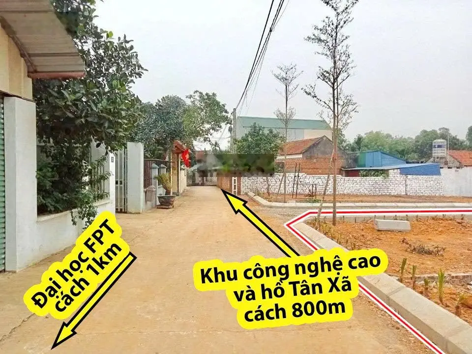 Chính chủ bán đất Thôn 2 Tân Xã ngay mặt hồ , sát CNC giá 2ty450