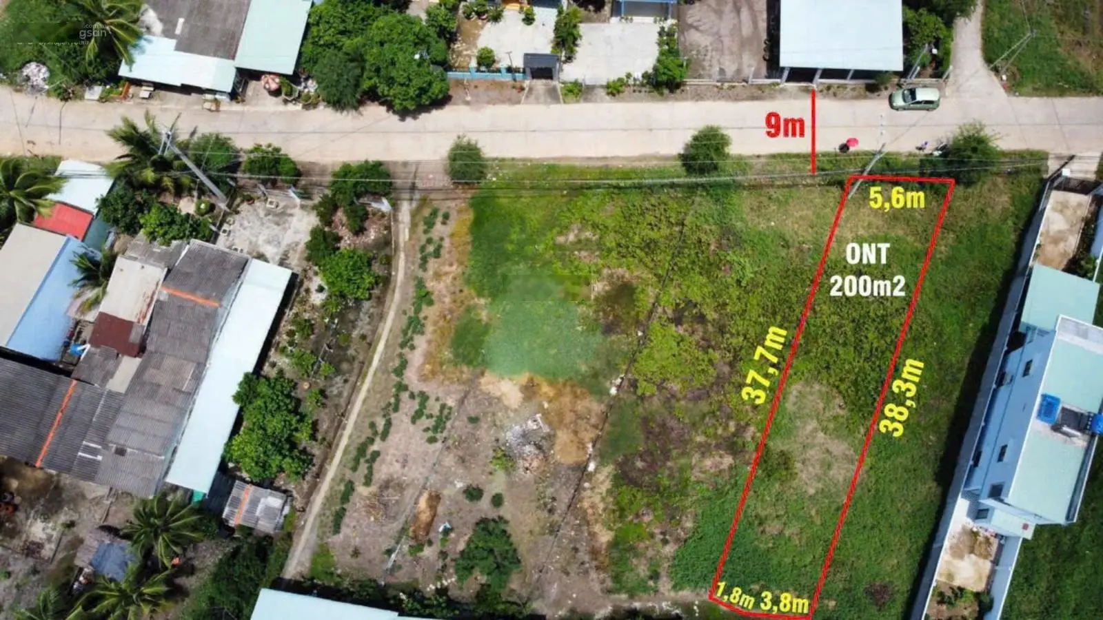 Cần bán 200m2 đất thổ mặt tiền đường xe tải lớn chạy, SHR, khu đông dân, giá rẻ