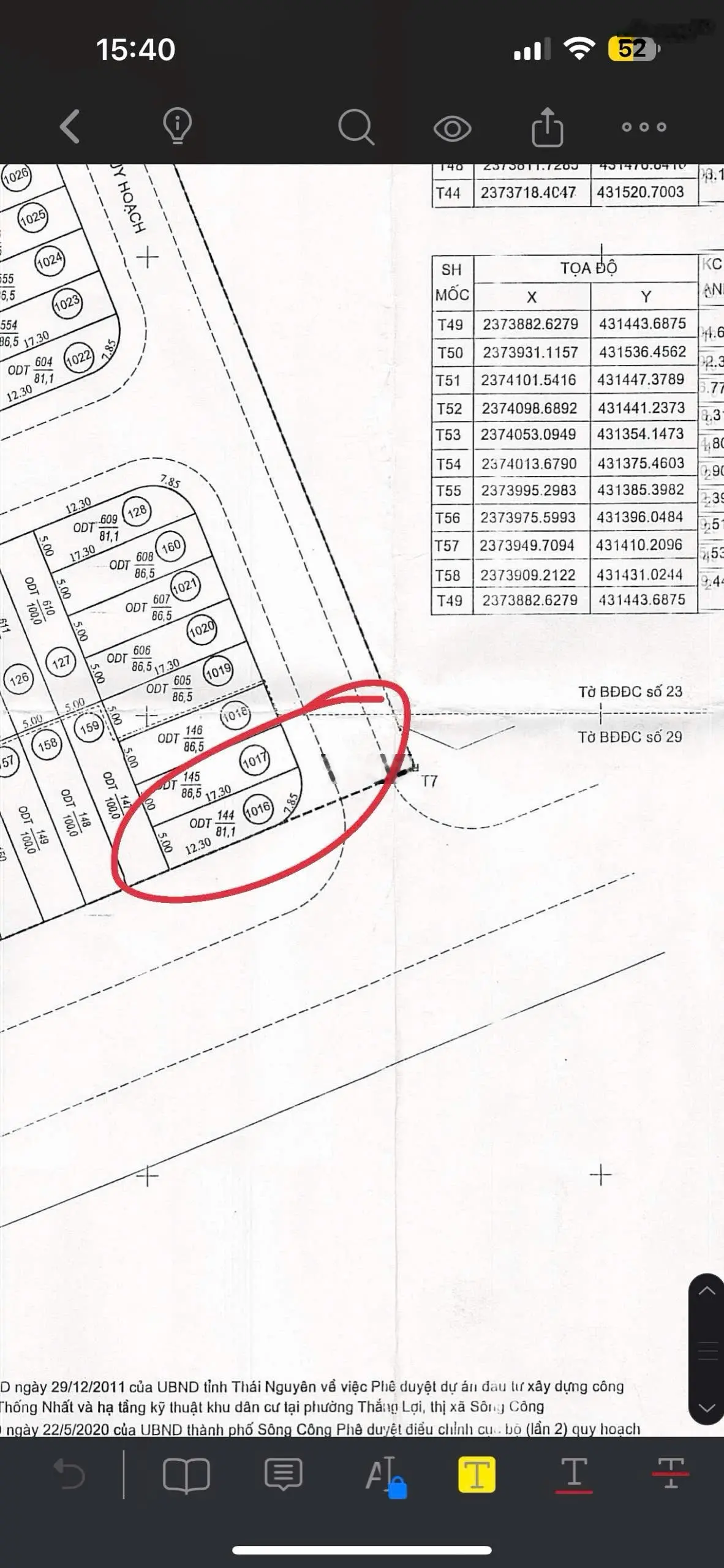 Ra hàng cặp góc mặt đường Thống Nhất - giá 12 triệu/m2 - chờ cấp bìa