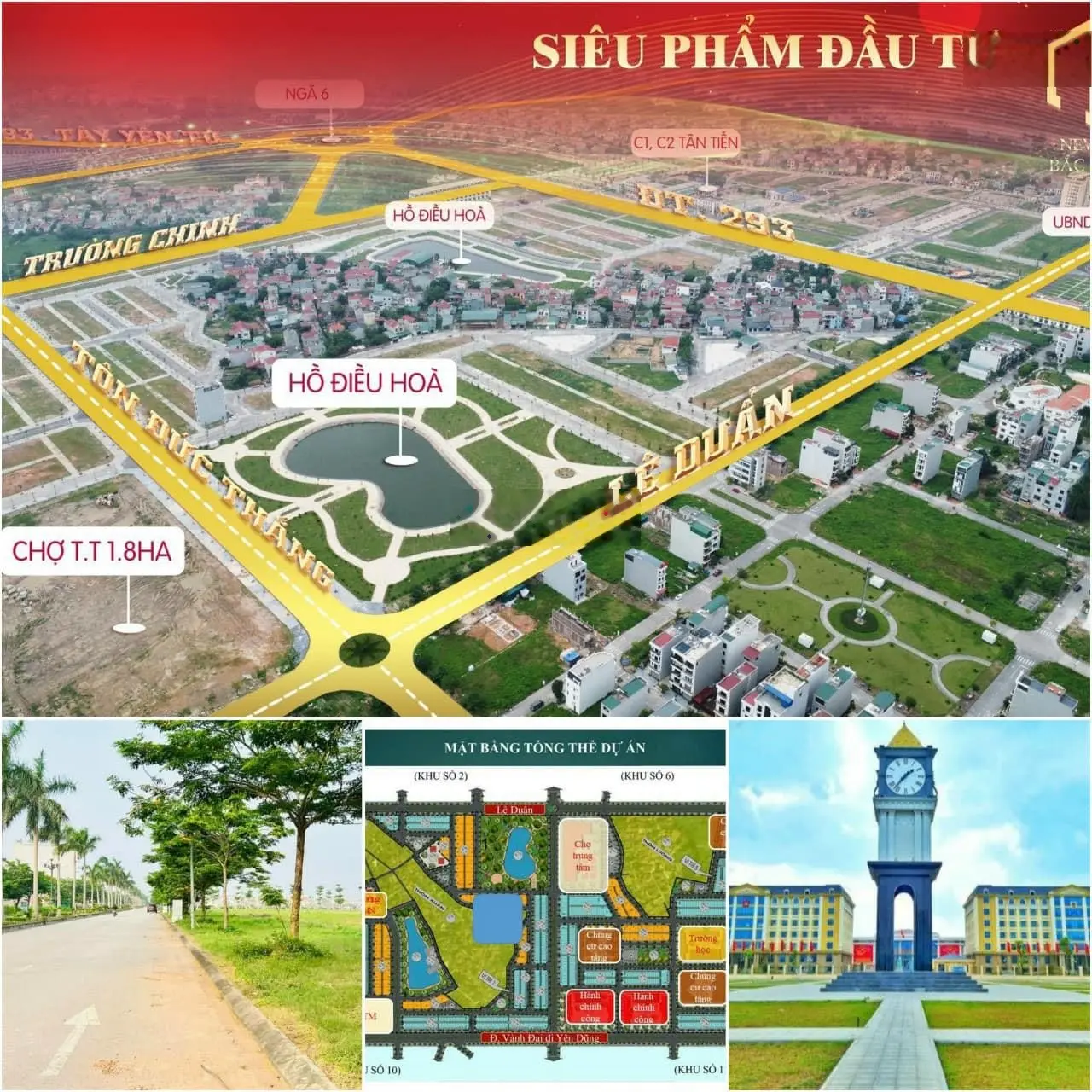 Bán lô đất mặt đường Hùng Vương - Thành phố Bắc Giang, bán đất, để bao lâu cũng được. 119m2 mặt 7m