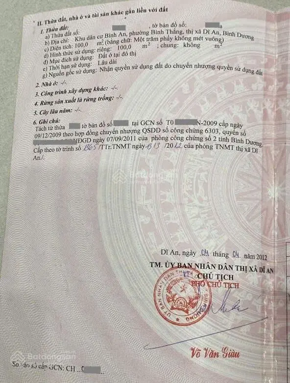 Bán nhà 1 trệt 1 lầu KDC Bình An. P. Bình Thắng TP Dĩ An
