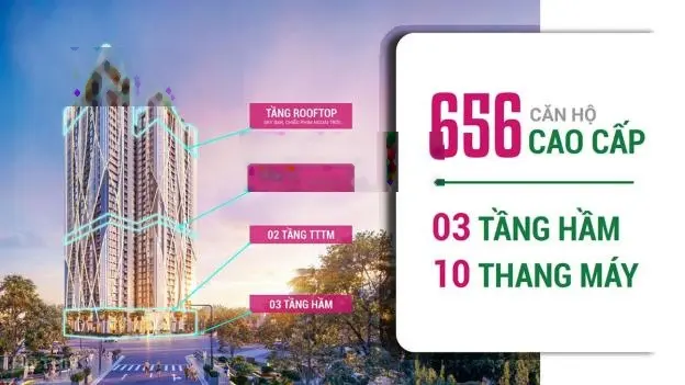 Bán căn hộ 2PN 2WC tại Fibonan chỉ cần 728tr để ký HĐMB. HTLS 0% trong 24 tháng.