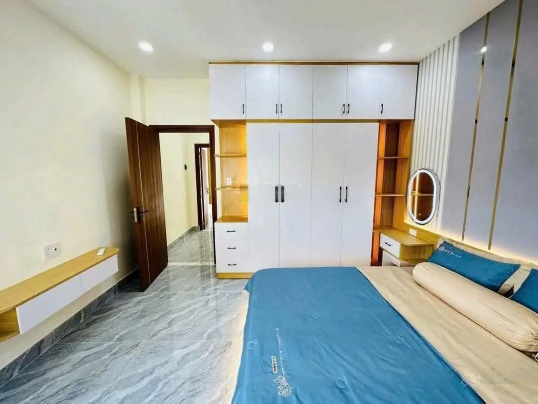 Nhà phố 4m x 14m. Xây 1 lửng 3 lầu Full nội thất 1/ Hẻm 9m thông Trần Thị Hè ( HT42)
