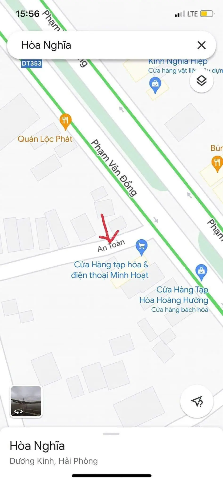 75m2 mặt đường An Toàn, Hòa Nghĩa, Dương Kinh.