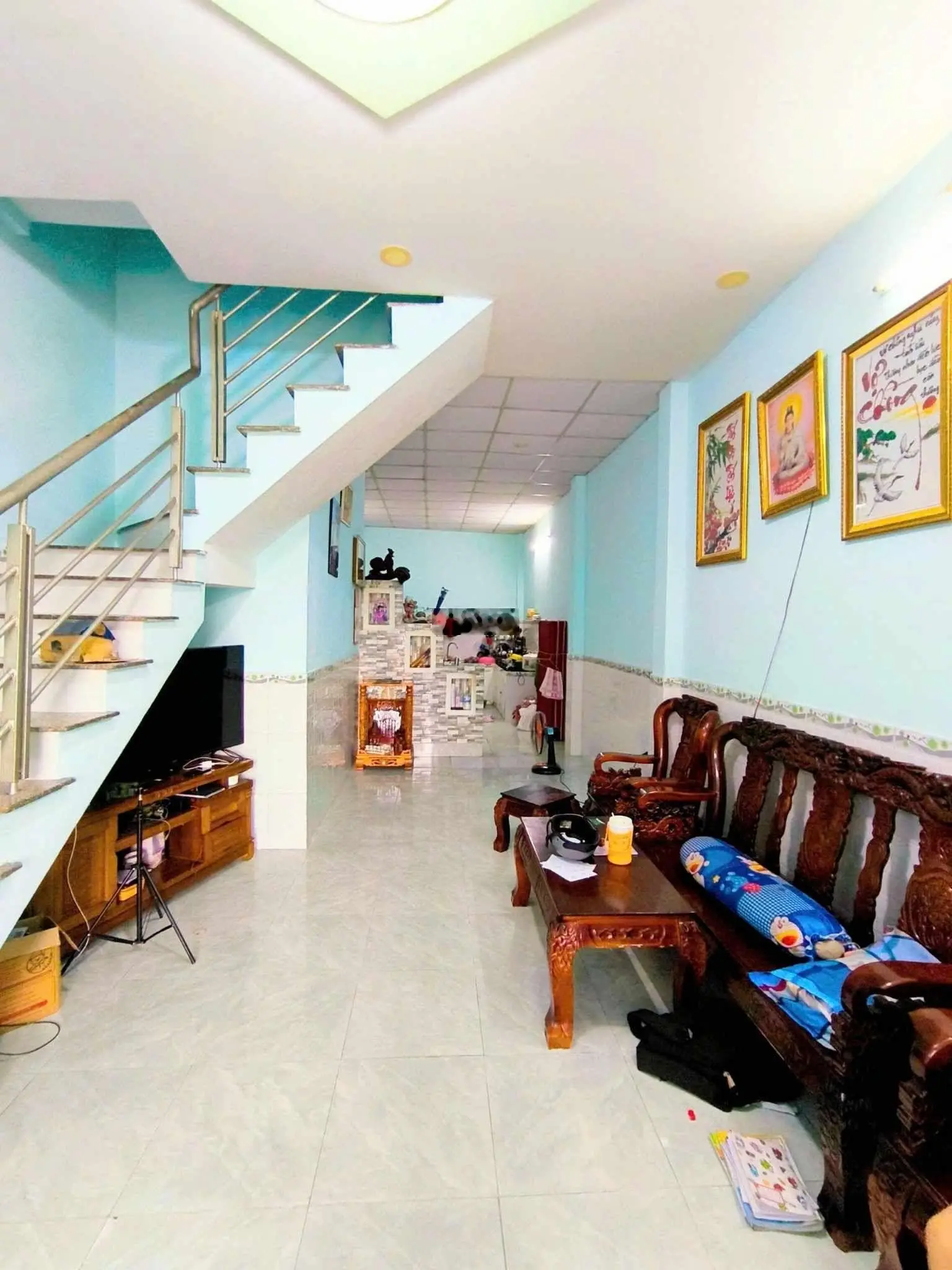 Gấp bán giá rẻ - nhà phố 2 tầng - 56m - gần chợ Long Phước đường ô tô