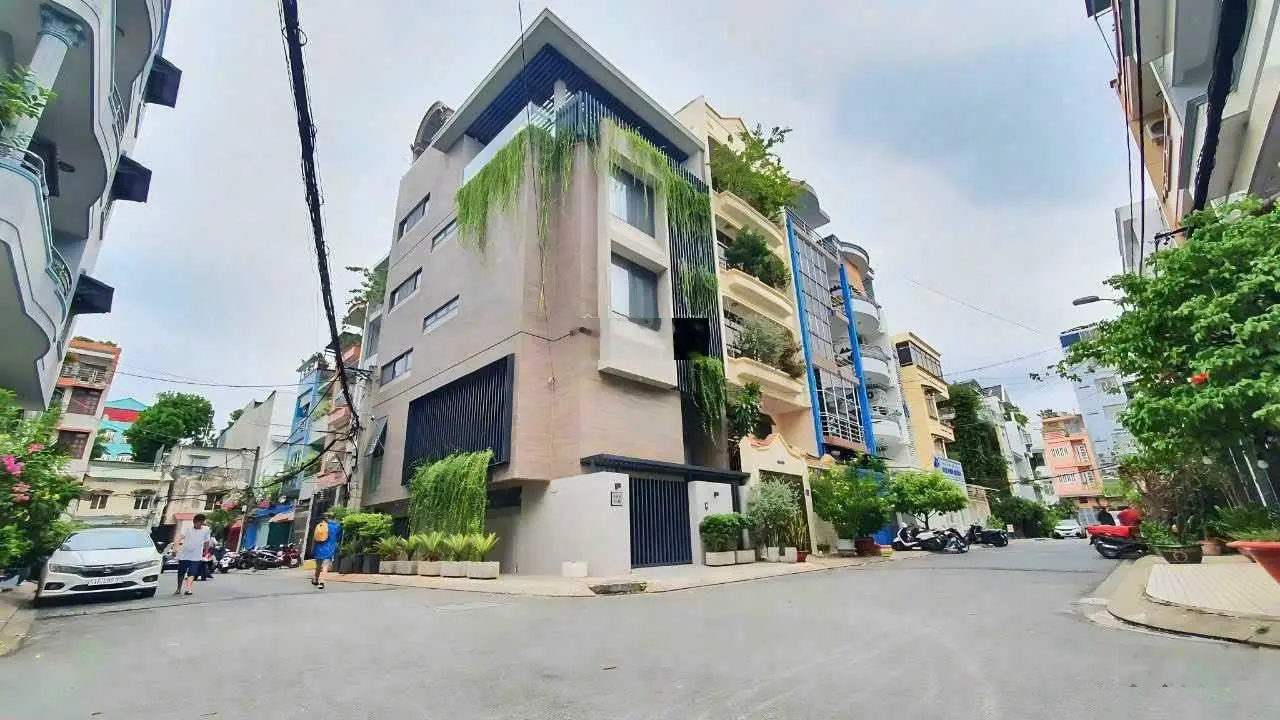 Bán nhà Góc 2 mặt tiền 7a Thành Thái P.14 Q.10 trệt 3lầu ST DT: 13m x 15m hậu 18m cn:190m2 giá 34tỷ