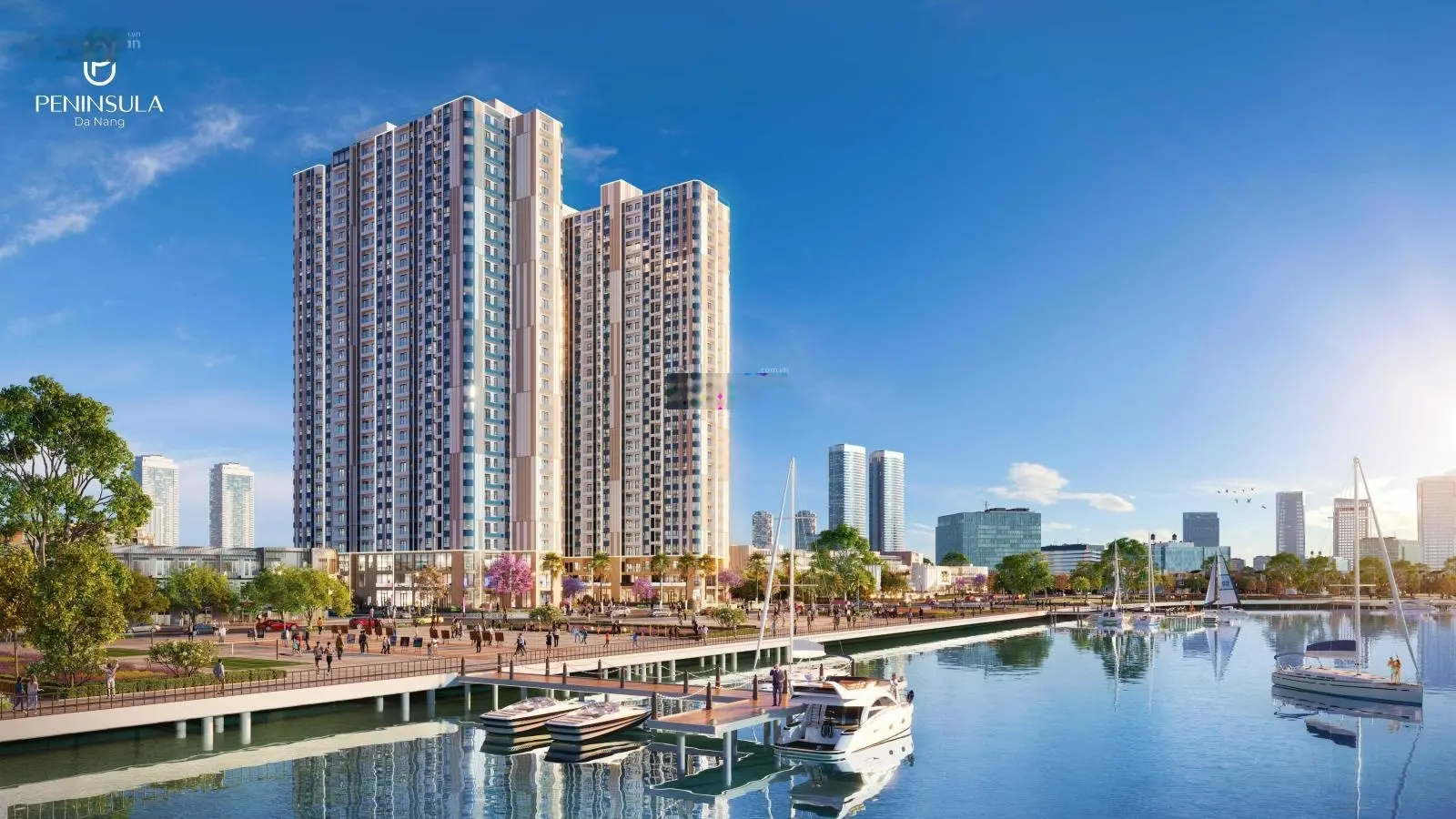 Giỏ hàng cực đẹp căn hộ Peninsula Đà Nẵng, căn 2PN view Sông Hàn, diện tích 73,2m2, hướng Đông Nam
