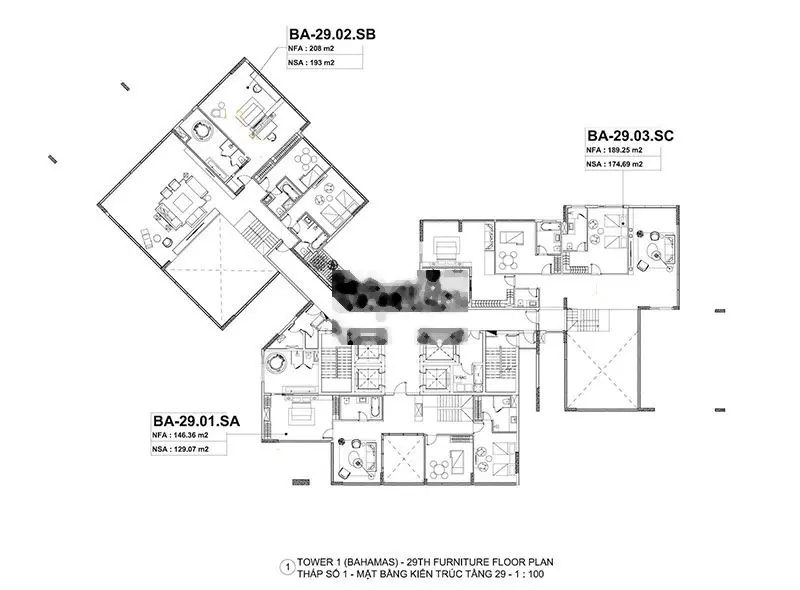 Penthouse - Sky Villa Đảo Kim Cương, 567m2, 2 tầng, view sông, Bitexco