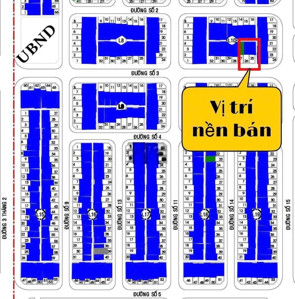Cặp nền đường số 3 ngay Uỷ ban thị trấn giá rẻ