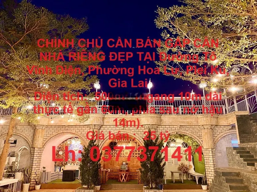 NHÀ RIÊNG ĐẸP TẠI Đường Tô Vĩnh Diện, Phường Hoa Lư, Plei Ku, Gia Lai