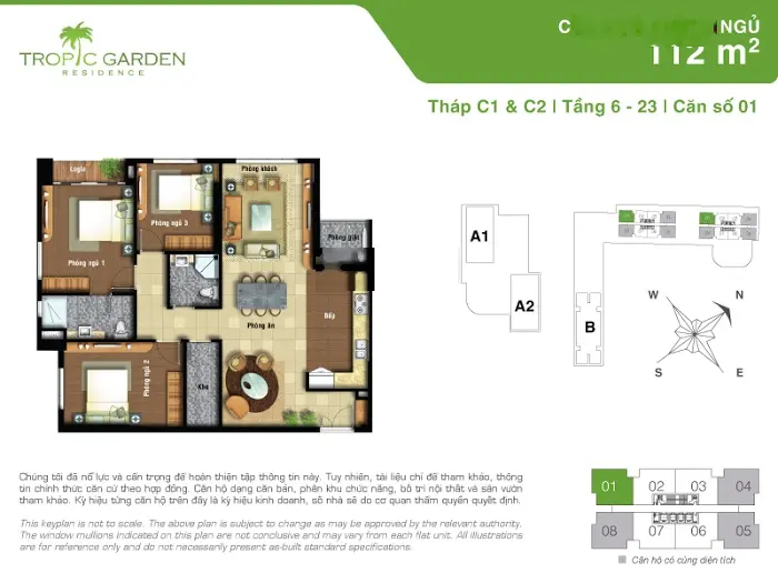 Tropic Garden Căn hộ 3PN , Sang Trọng , Thoáng Đãng, chờ đón chủ nhân xứng tầm , Sổ Hồng 7,8 tỷ