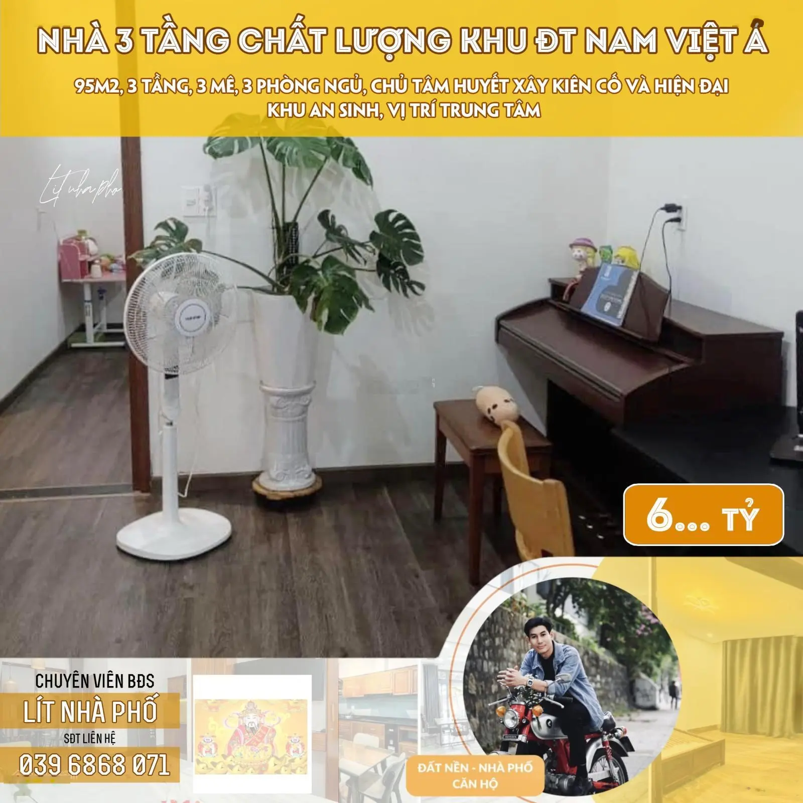 Chủ thiện chí bán nhà 3 tầng đẹp, chất lượng đường nguyễn thế kỷ, khu đt nam việt á