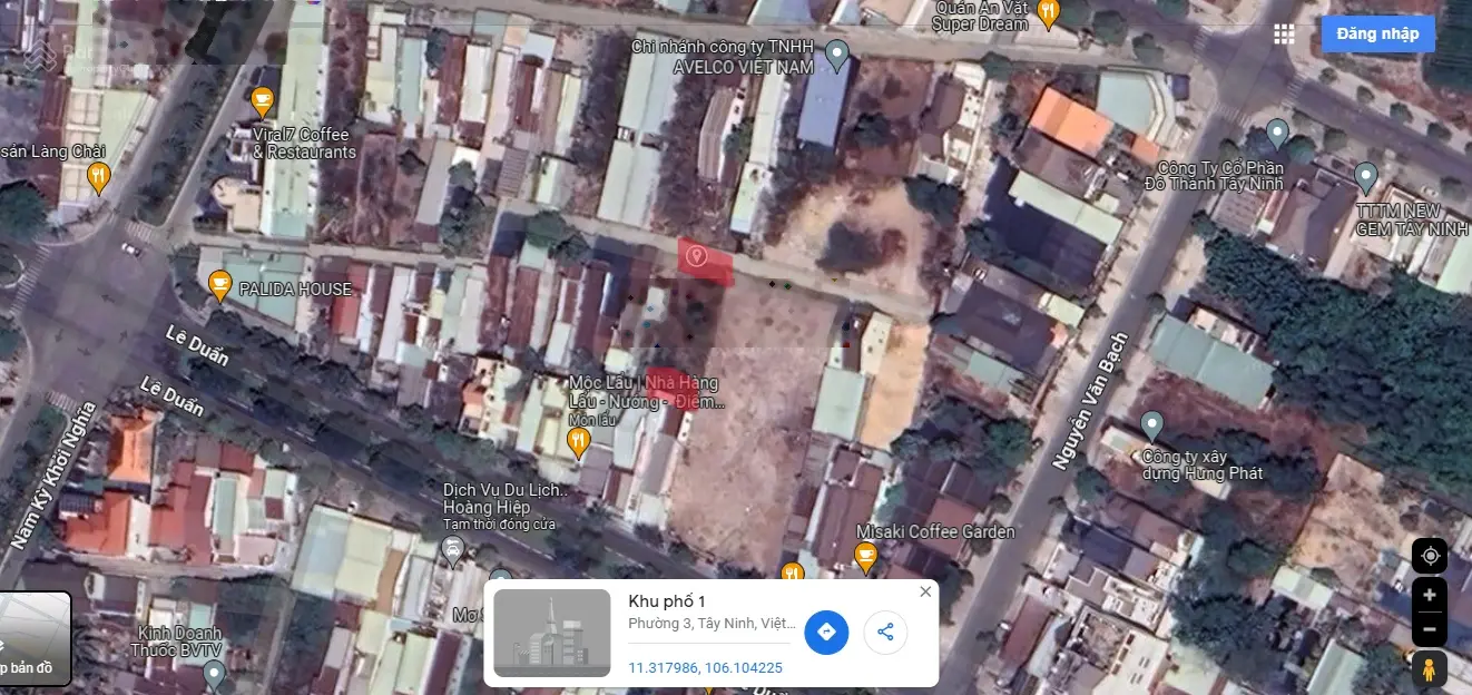 Bán đất KP5, Phường 3, Thành phố Tây Ninh. DT: 11x35m. Full thổ cư. Đường bê tông 3m. Giá 2,95 tỷ