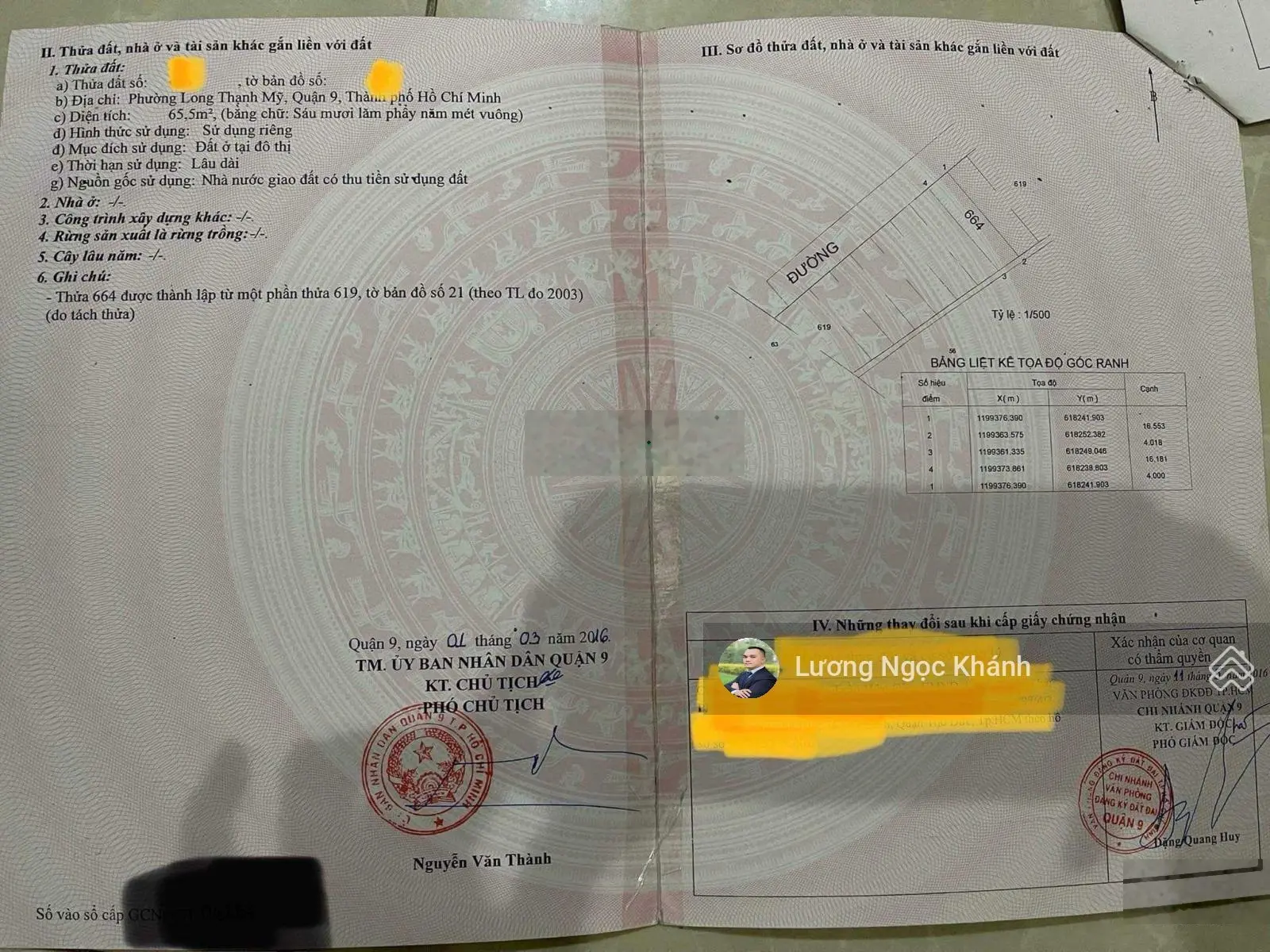 Cần tiền cho con học Rmit, chủ bán giá gốc lô 65,5m2, kế bên Vinhome Q9, giá tốt cho nhà đầu tư