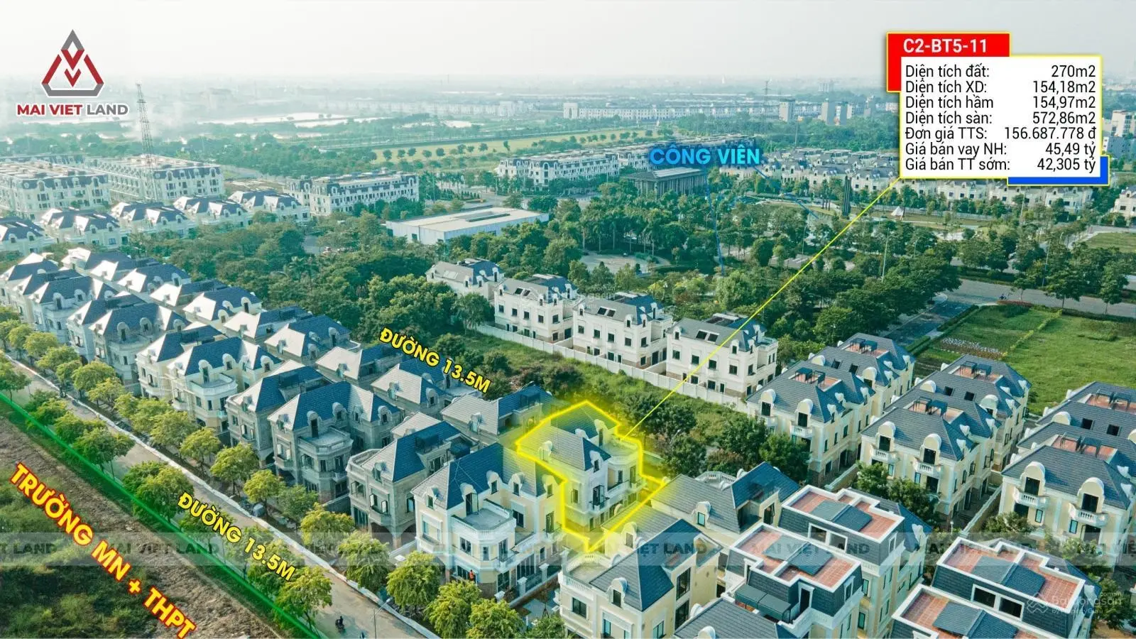 Chính chủ bán căn liên kề 80m2 - biệt thự 126m2 giá thấp nhất thị trường - quý mở bán mới vay 0%