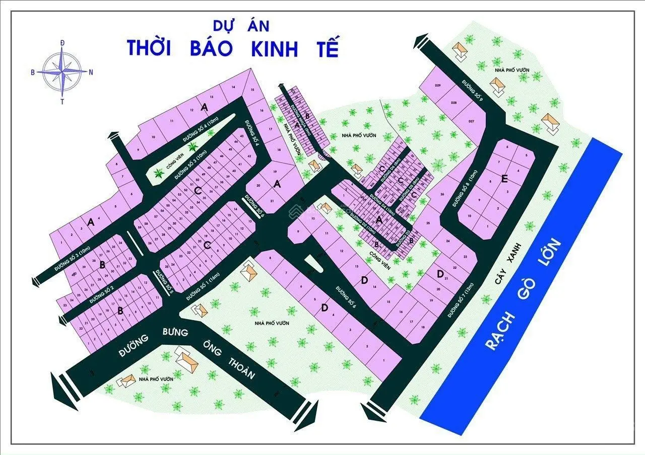 Chính chủ gửi bán nhanh trong Tháng 10/2024 nền nhà phố 8x20m dự án Thời Báo Kinh Tế hẻm 68 Phú Hữu