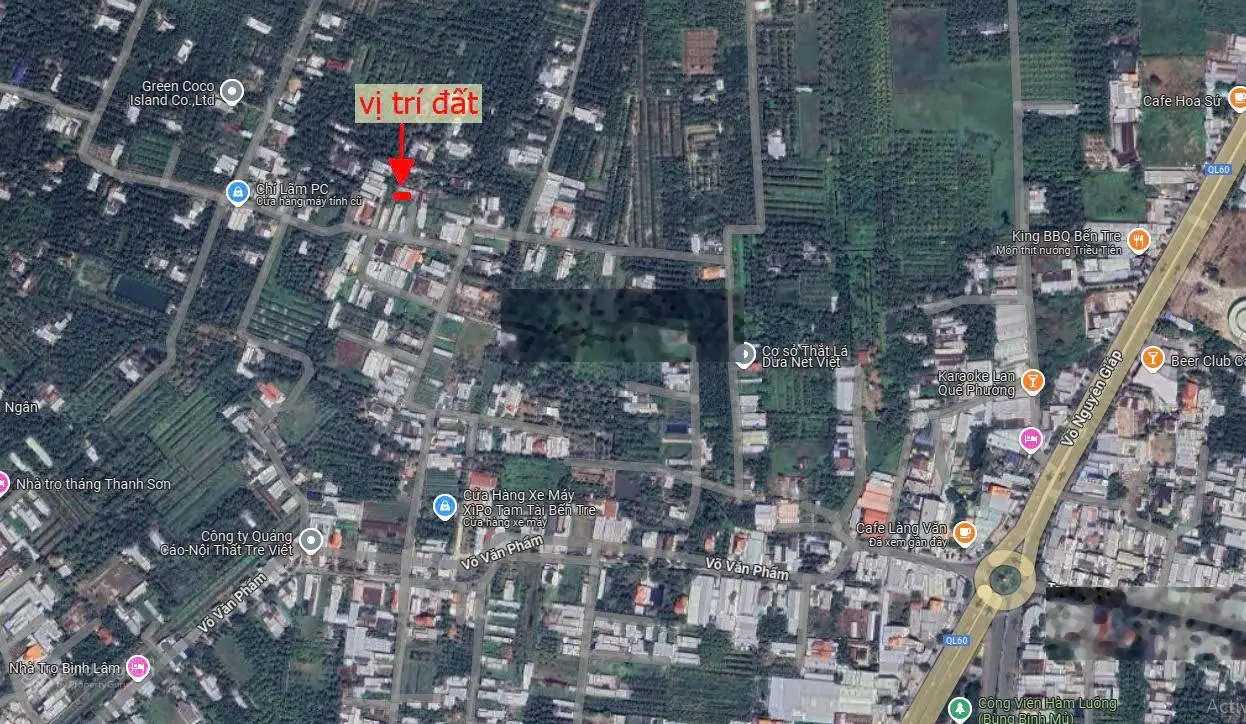 Bán đất nền 100m2 Võ Văn Phẩm Bình Phú - Cà phê Làng Văn đi vào 800m, đường ô tô