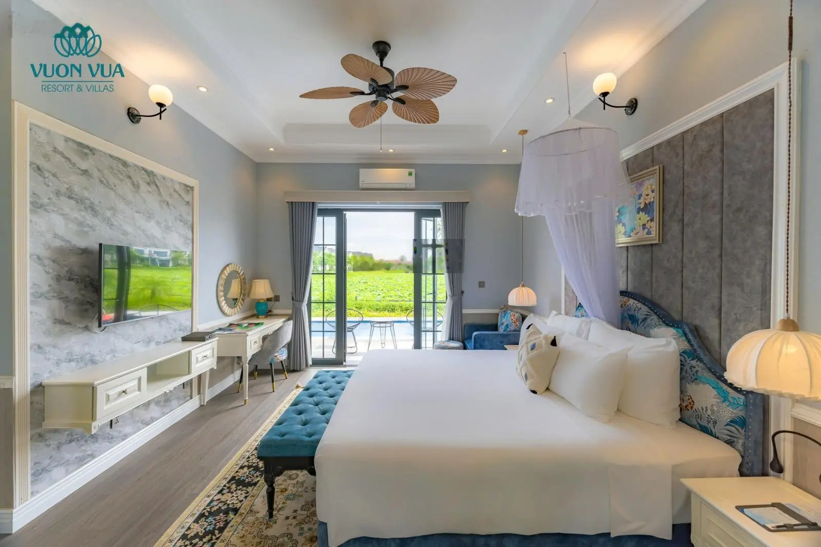 Bán Biệt thự Vườn vua Resort - Sẵn sổ - Oto đỗ cửa - khai thác dòng tiền 100tr/tháng