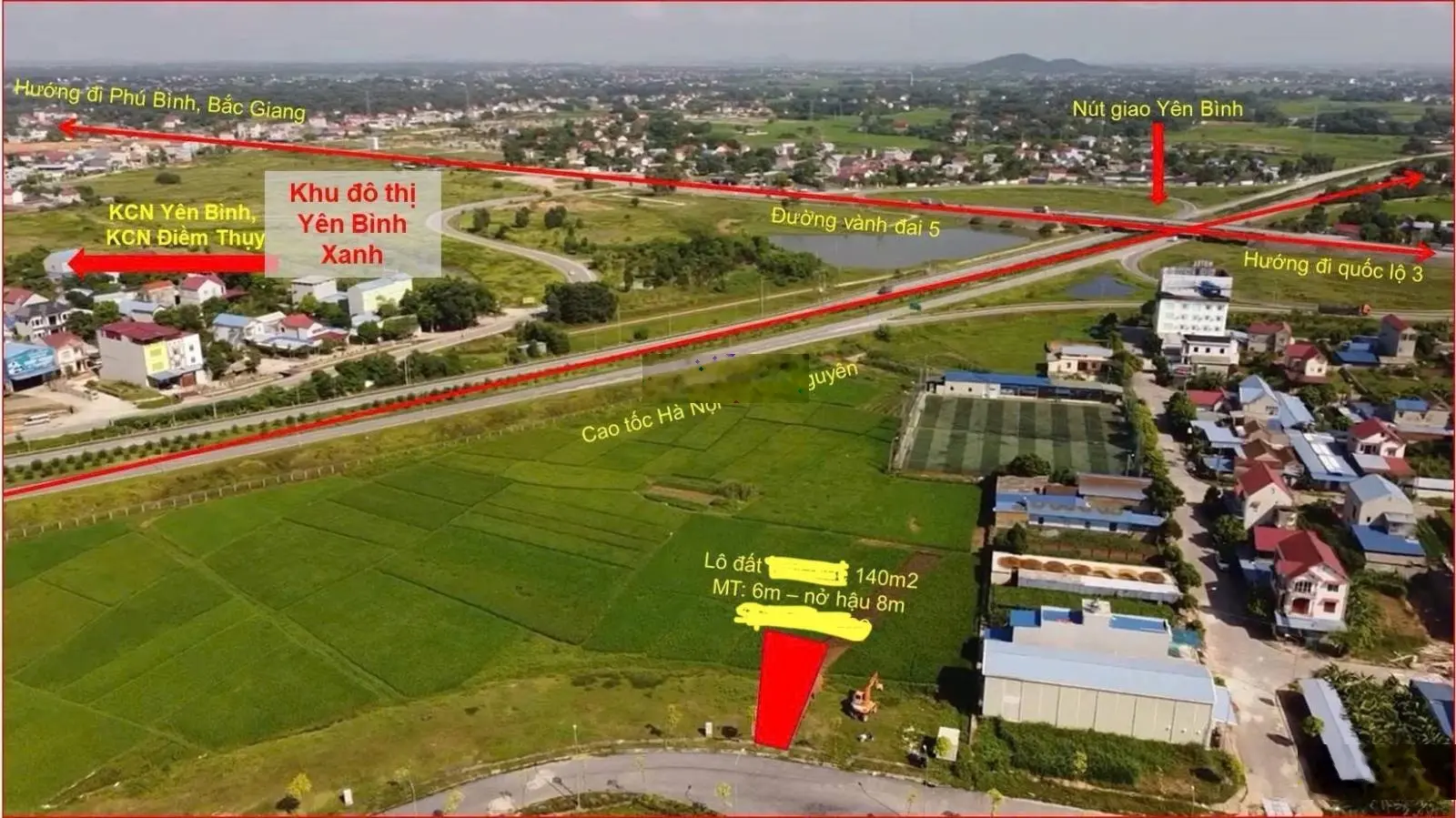 Chính chủ bán nhanh đất nền dự án siêu VIP Tân Việt đường 16m - đón sóng vành đai 5 Hà Nội.