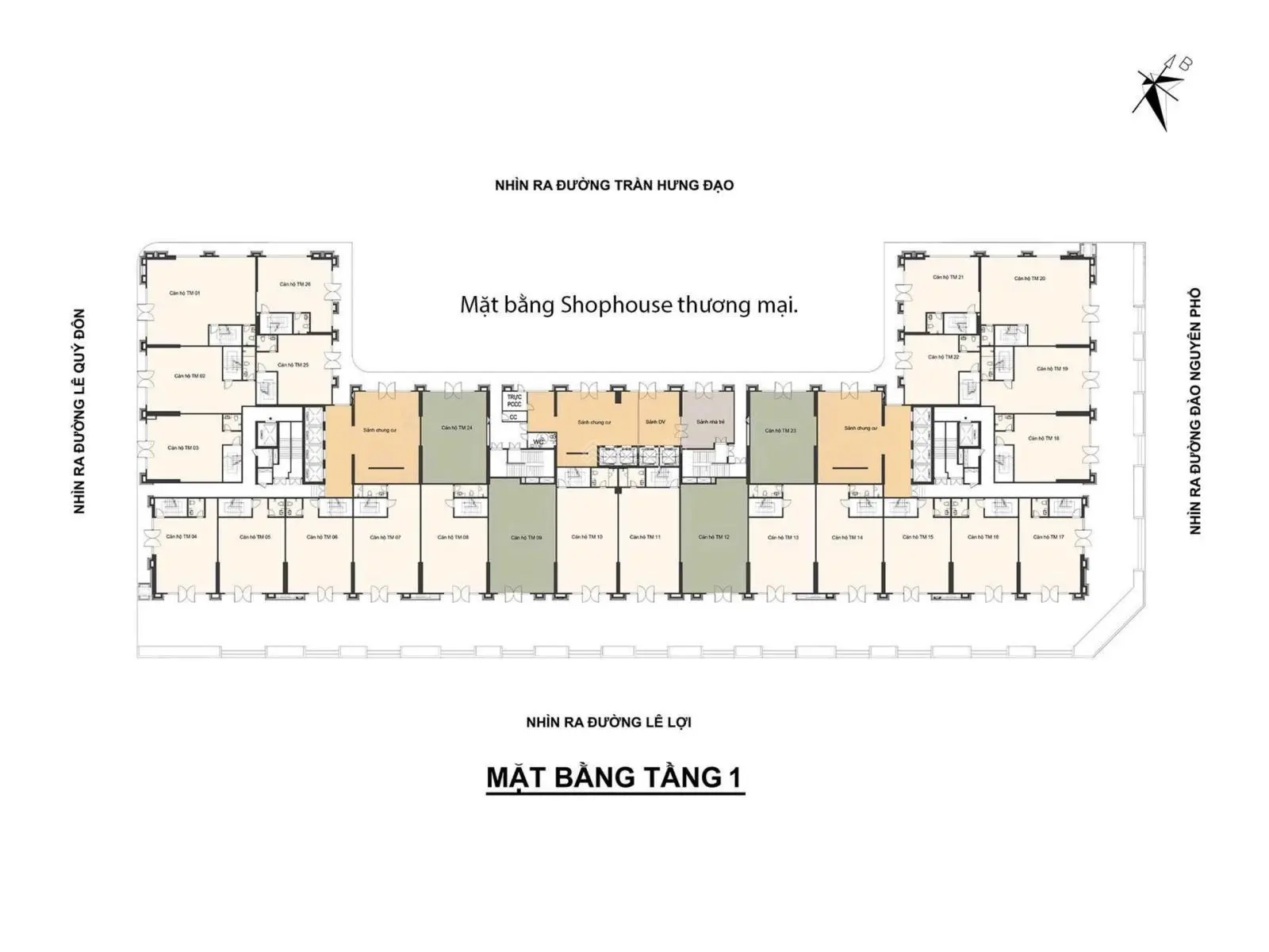 Căn hộ cao cấp 2 ngủ 2vệ sinh (76m2) đẳng cấp 4* tại trung tâm TP Thái Bình