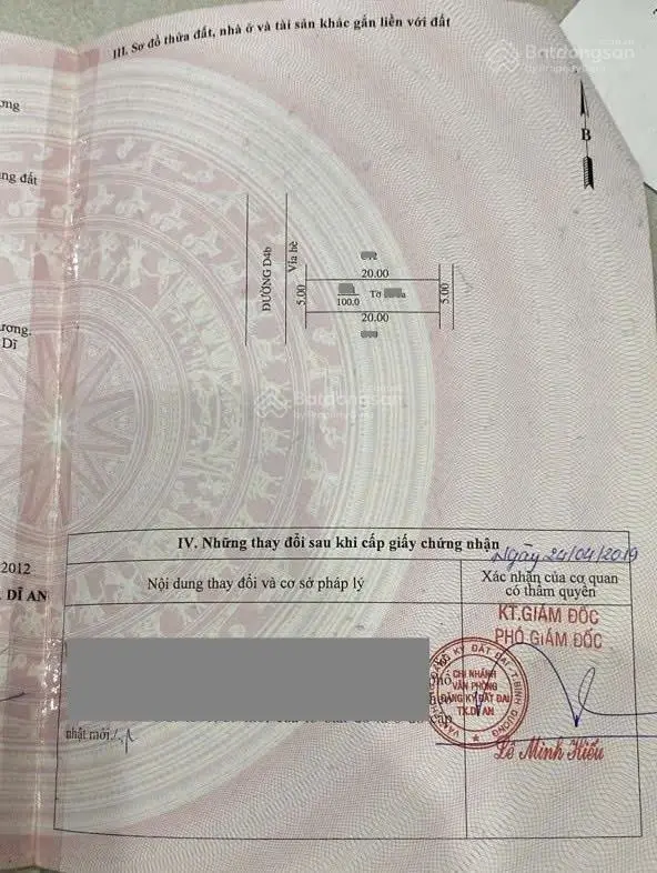 Bán nhà 1T 1L 5x20m, đường D4 KDC Bình An p. Bình Thắng gần Ngã 3 Tân Vạn