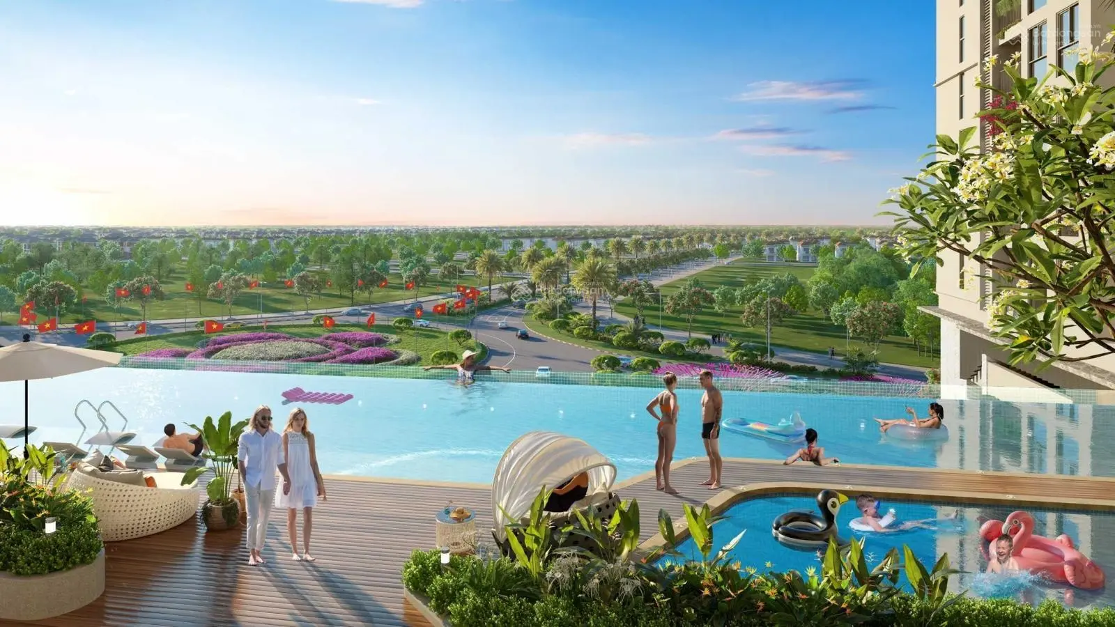 Căn hộ 3PN 102m2 duy nhất tại Sentosa Sky Park Hải Phòng, chiết khấu 329tr