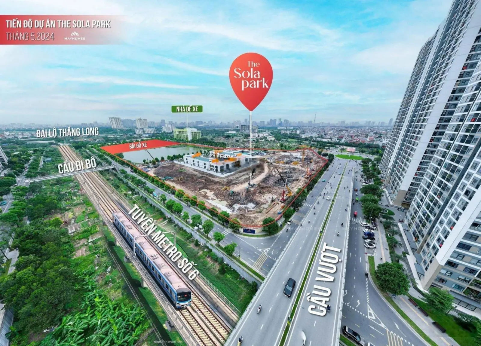 Anh trai em bán cắt lỗ căn 2PN Sola Park, thanh toán tiến độ 3 tỷ 8x, tầng cao view đường tàu