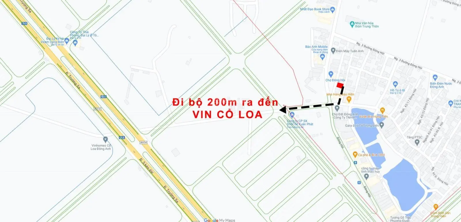 Bán nhanh 42m2 Trung Thôn - Xã Đông Hội. MT 4.8m, đường 4m, cách 200m ra Vin Cổ Loa.