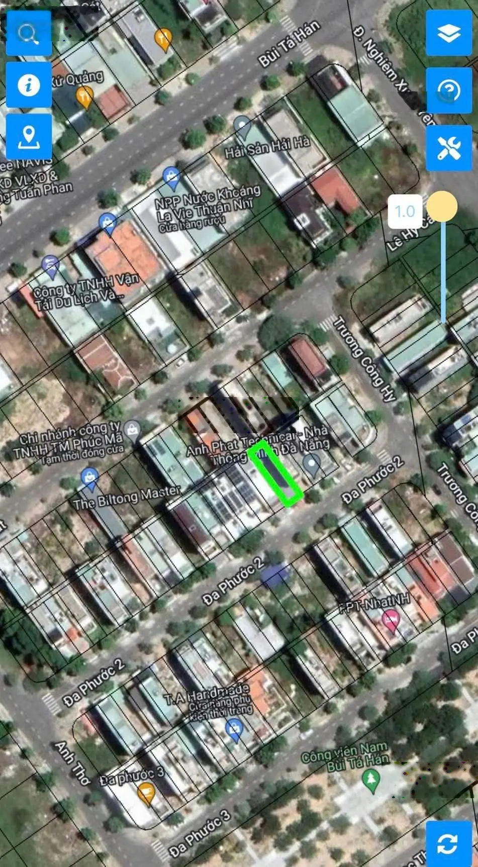 Bán lô đất hướng Đông Nam đường Đa Phước 2, Nam Việt Á