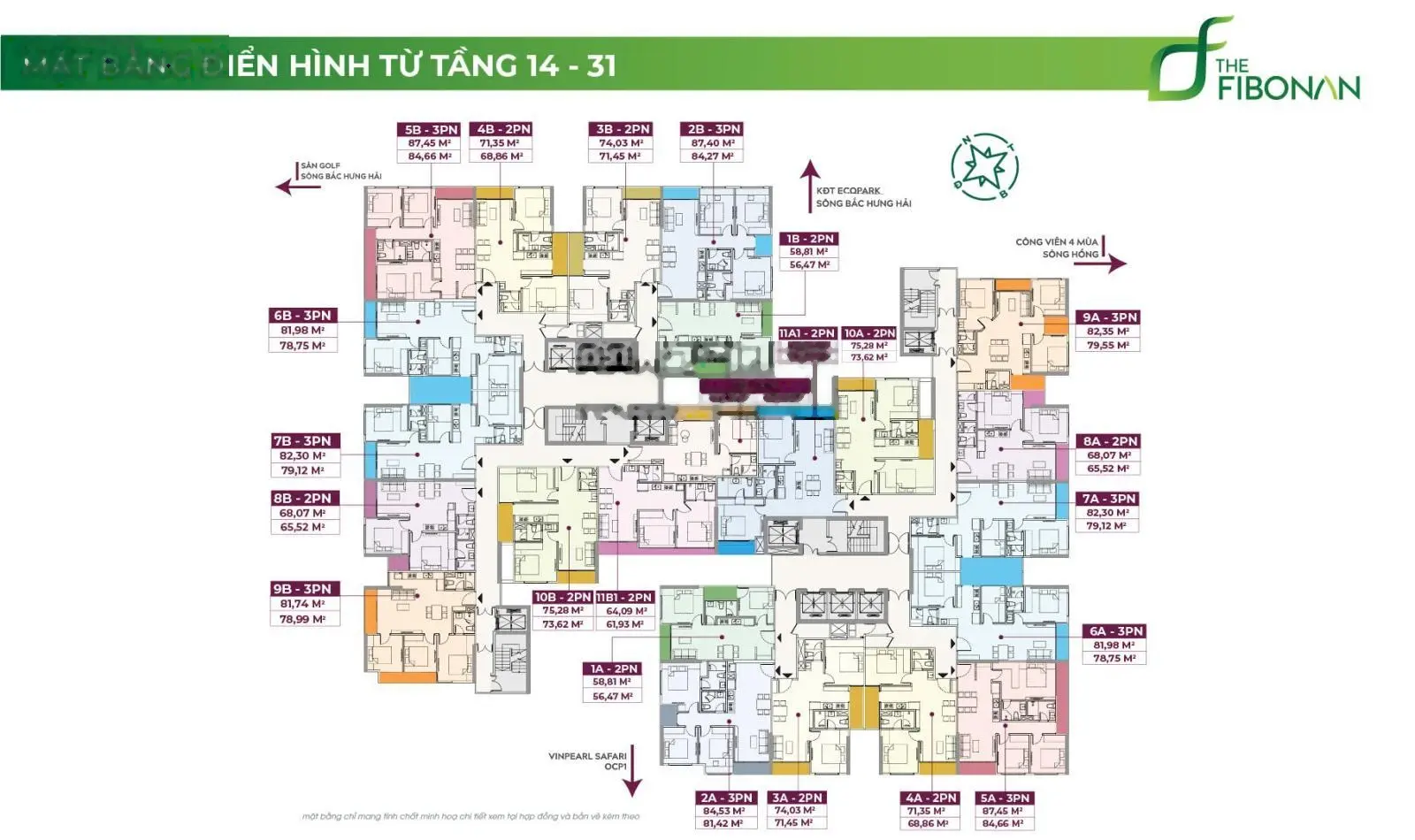 Căn 3 ngủ 78,99m2 Fibonan - Ecopark trực tiếp CĐT chiết khấu lên tới 6%, quà tặng 80tr, HTLS 0%