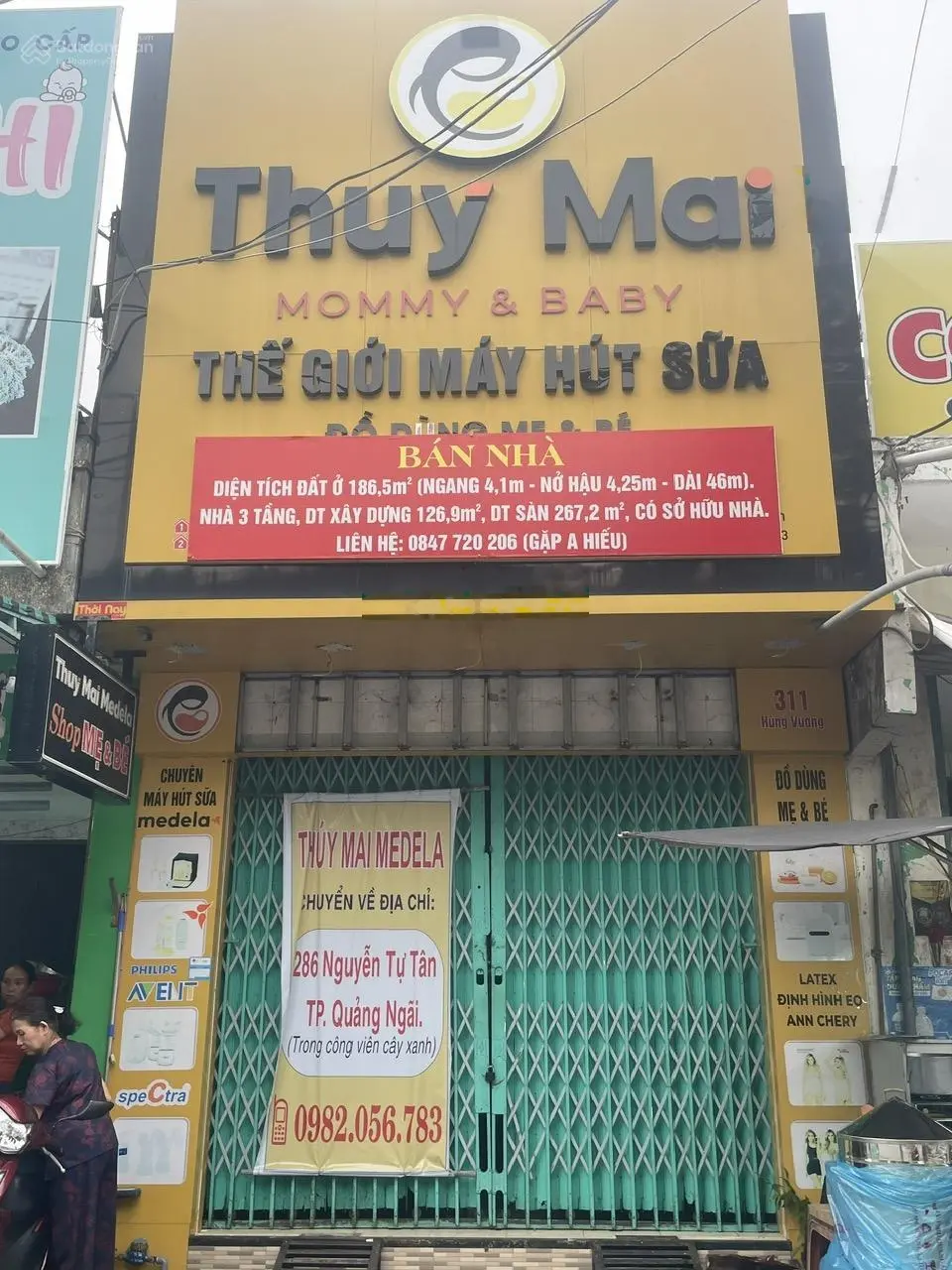 Cần bán nhà mặt tiền, nở hậu đường Hùng Vương, phường Trần Phú, Quảng Ngãi