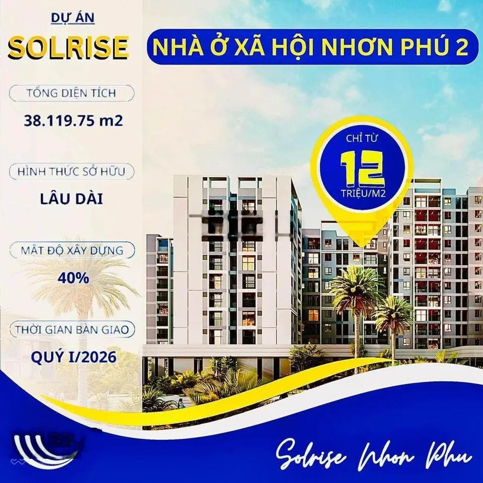Nhà ở xã hội Solrise chỉ 99 triệu có thể nhận nhà, hỗ trợ vay 80%.