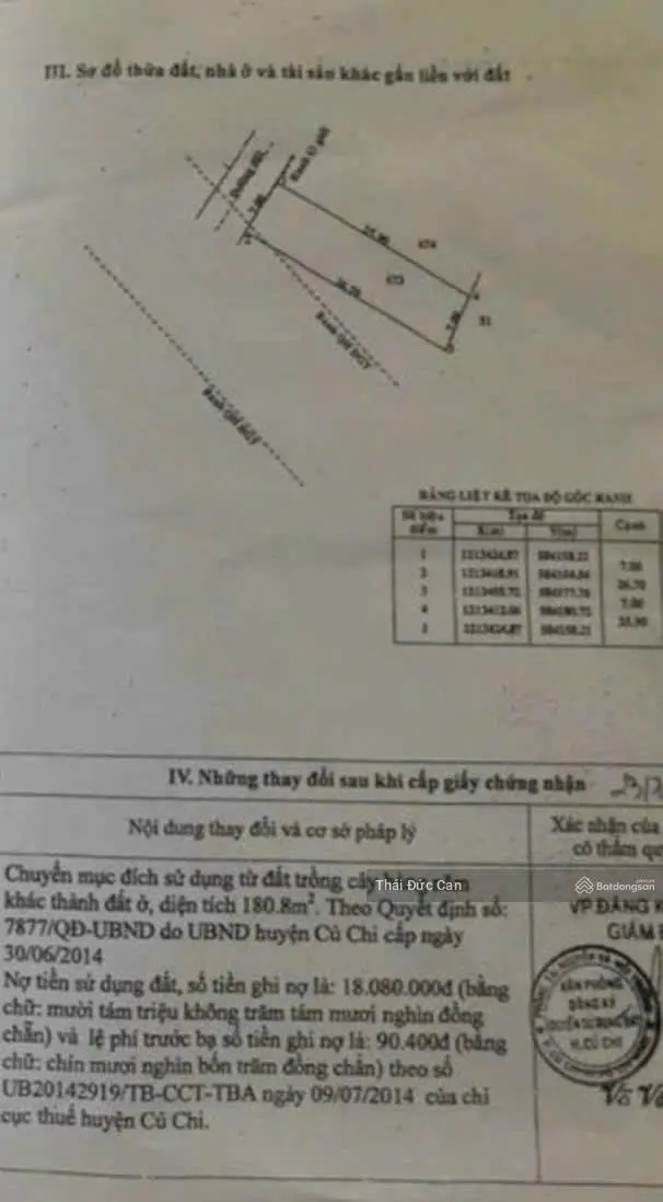 Chủ gửi bán nhà cấp 4, DT=7*24m=183m2, thổ cư hết đất, xã Phước Vĩnh An, đường nhựa, vị trí đẹp