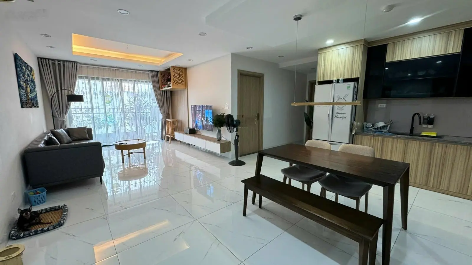 Bán chung cư 3 ngủ 130m2 toà CT2 The Light Trung Văn, đầy đủ đồ giá 6,8 tỷ