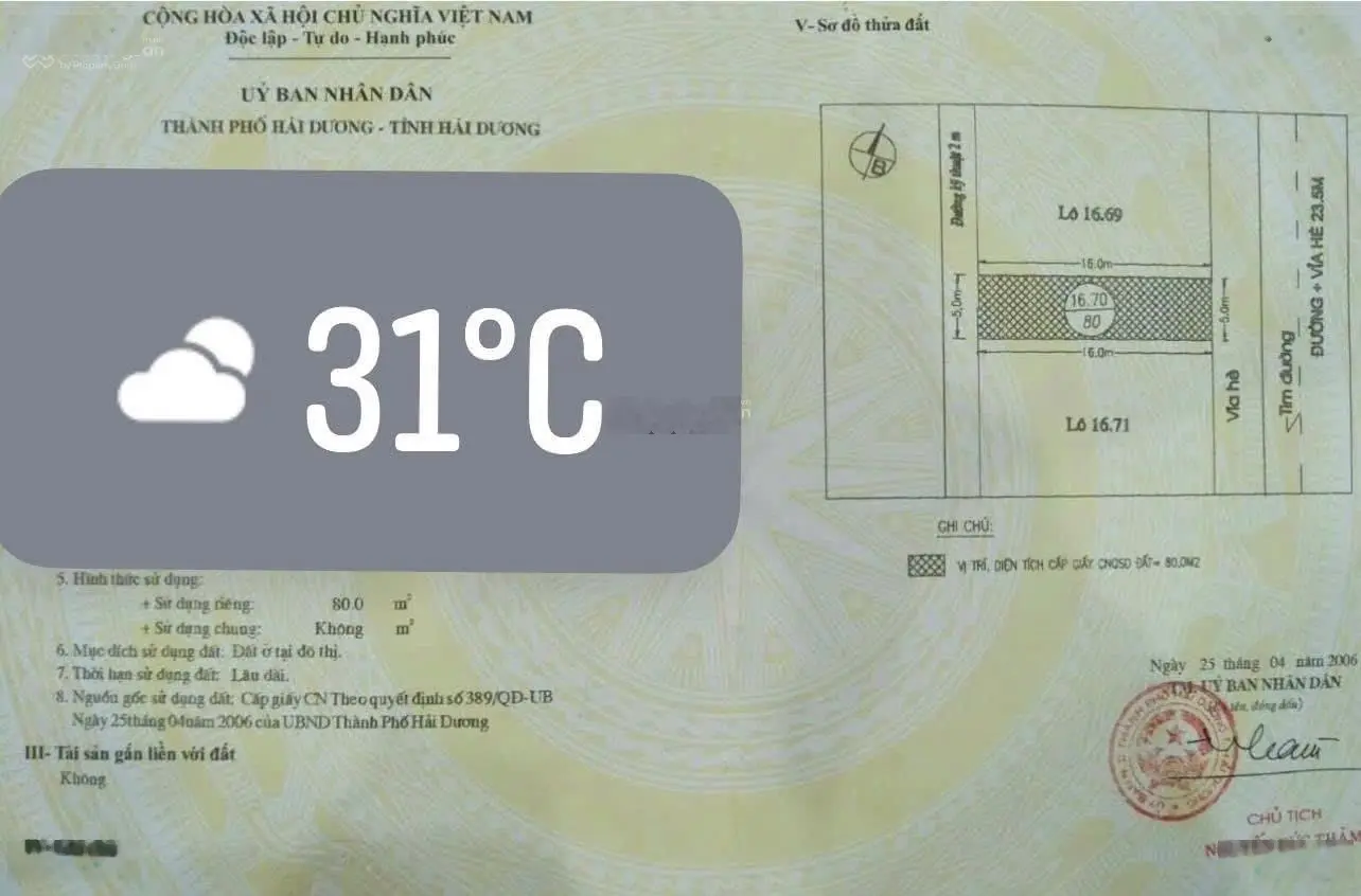 Bán lô đất đẹp mặt đường Tân Trào- KĐT VẠN LỘC TPHD