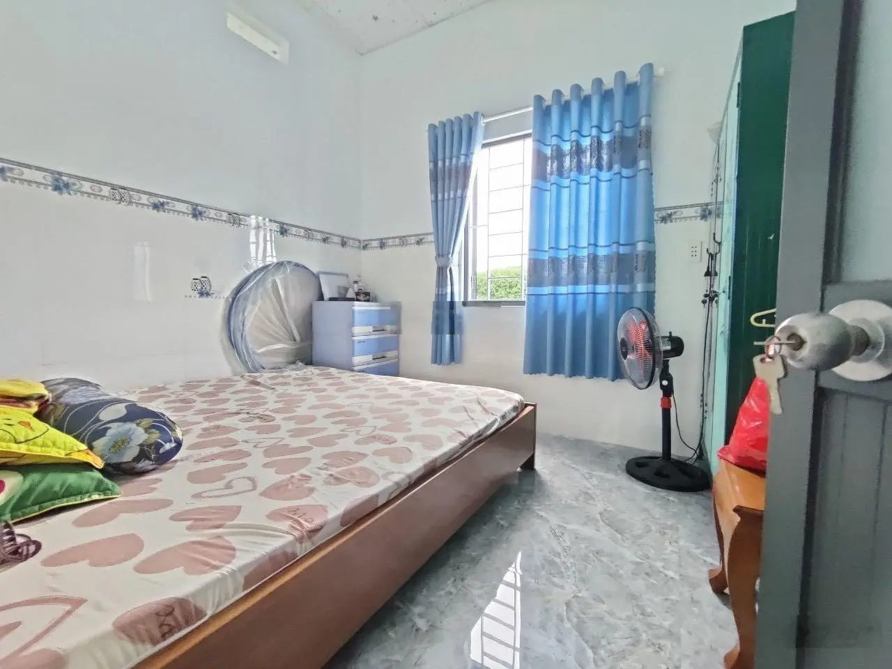 Nhà khu TĐC PHÚ CHÁNH PHÚ TÂN THỦ DẦU MỘT BÌNH DƯƠNG. Dt 5,5x20.3 phòng ngủ