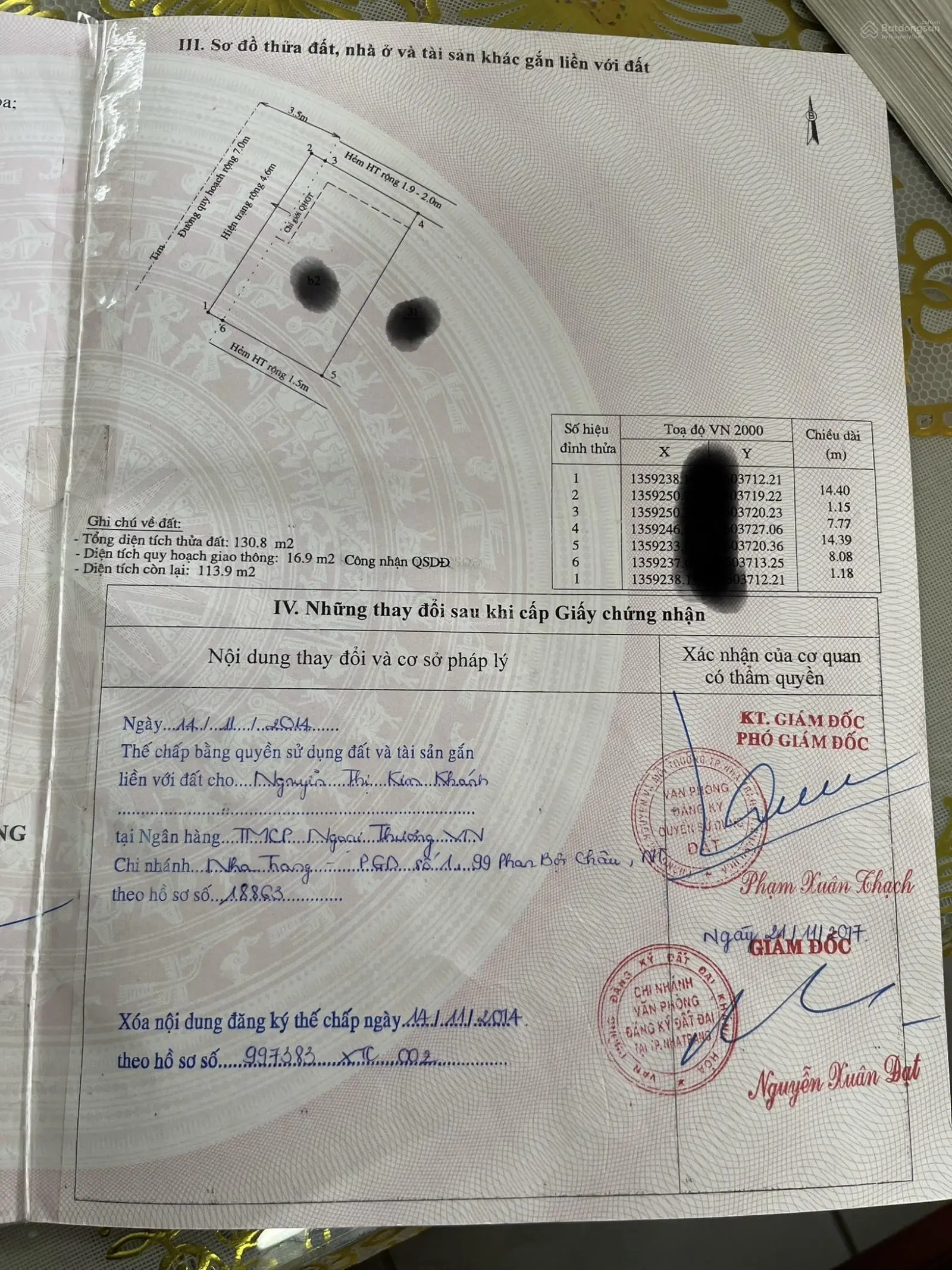 Bán nhà riêng tại đường Dương Hiến Quyền, 3 mặt tiền 8,8 tỷ VND, 130,8m2, view đẹp, giá ưu đãi