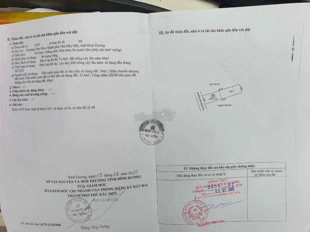 bán nhà lầu phú hoà thủ dầu một bd