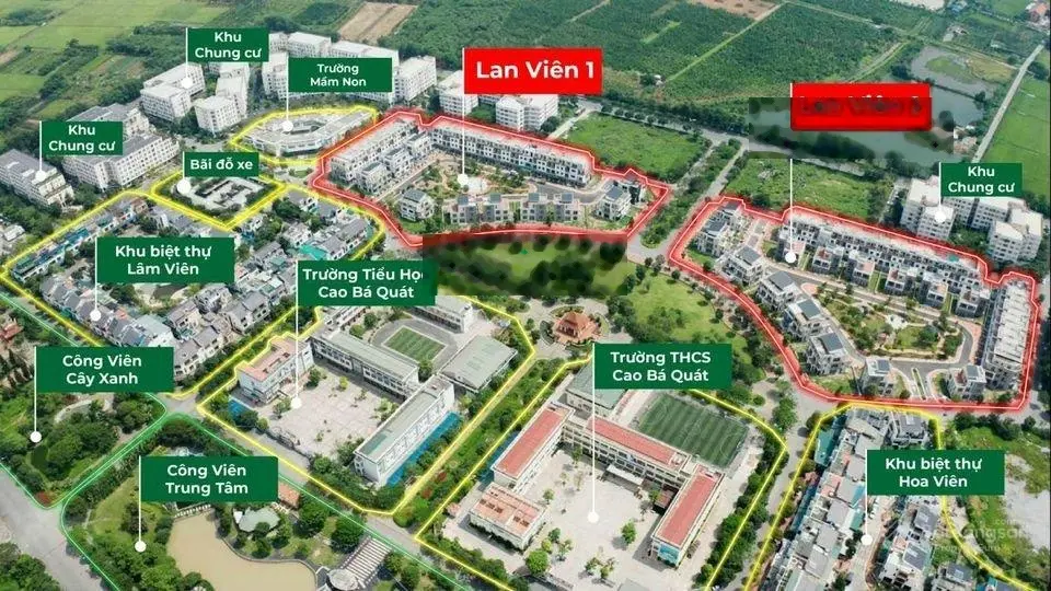 Bán biệt thự liền kề 132m2, khu đô thị Đặng Xá, MT 6m, giá 16.5tỷ