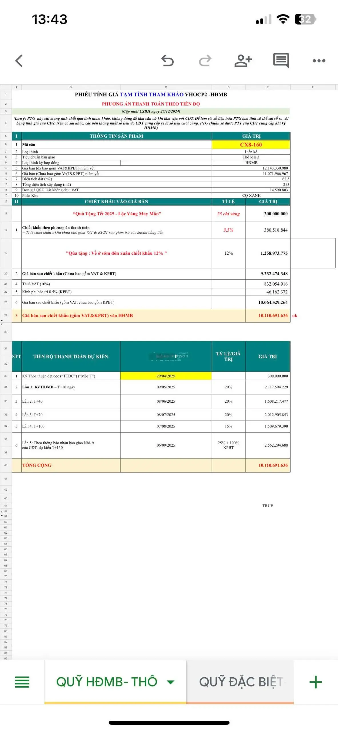 Quỹ 3 căn cọ xanh rẻ nhất ocean park 2 (tặng xe vf3)