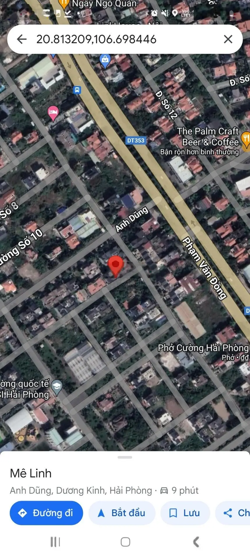 Bán biệt thự Mê Linh, gần TTTM 6 tầng đang xây 180m2, MT 7.2m, LH 0389 451 ***