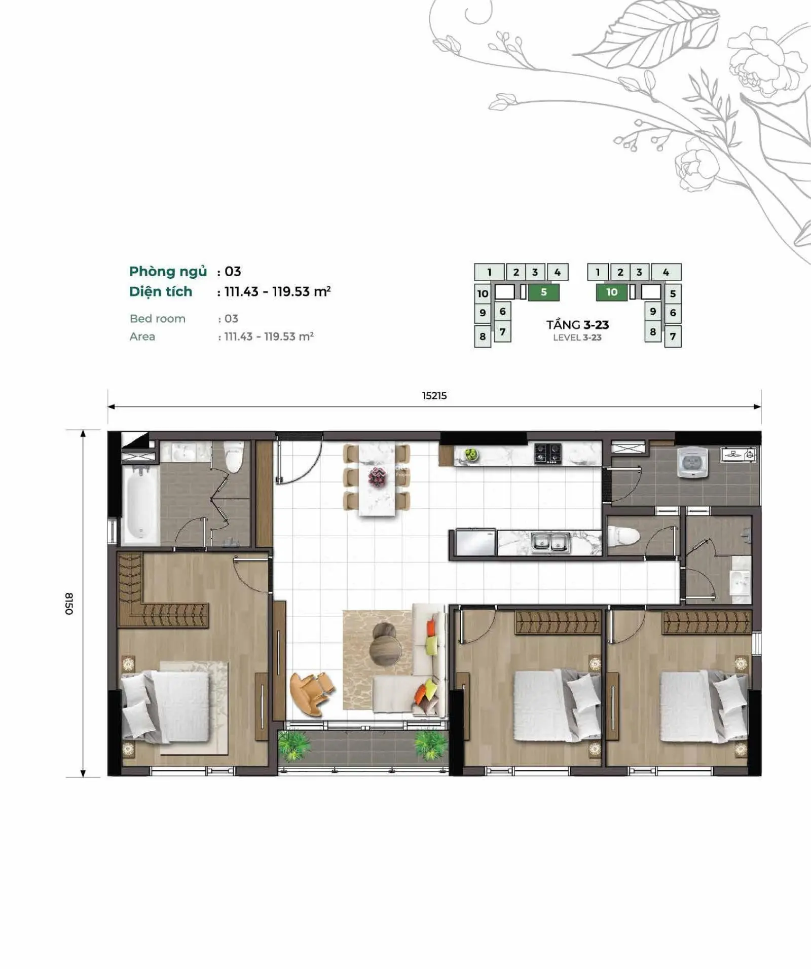 CĐT Phú Long bán căn hộ xanh Essensia Phú Mỹ Hưng MT Nguyễn Hữu Thọ 2PN 73m2 giá 3tỷ5 0888 726 ***