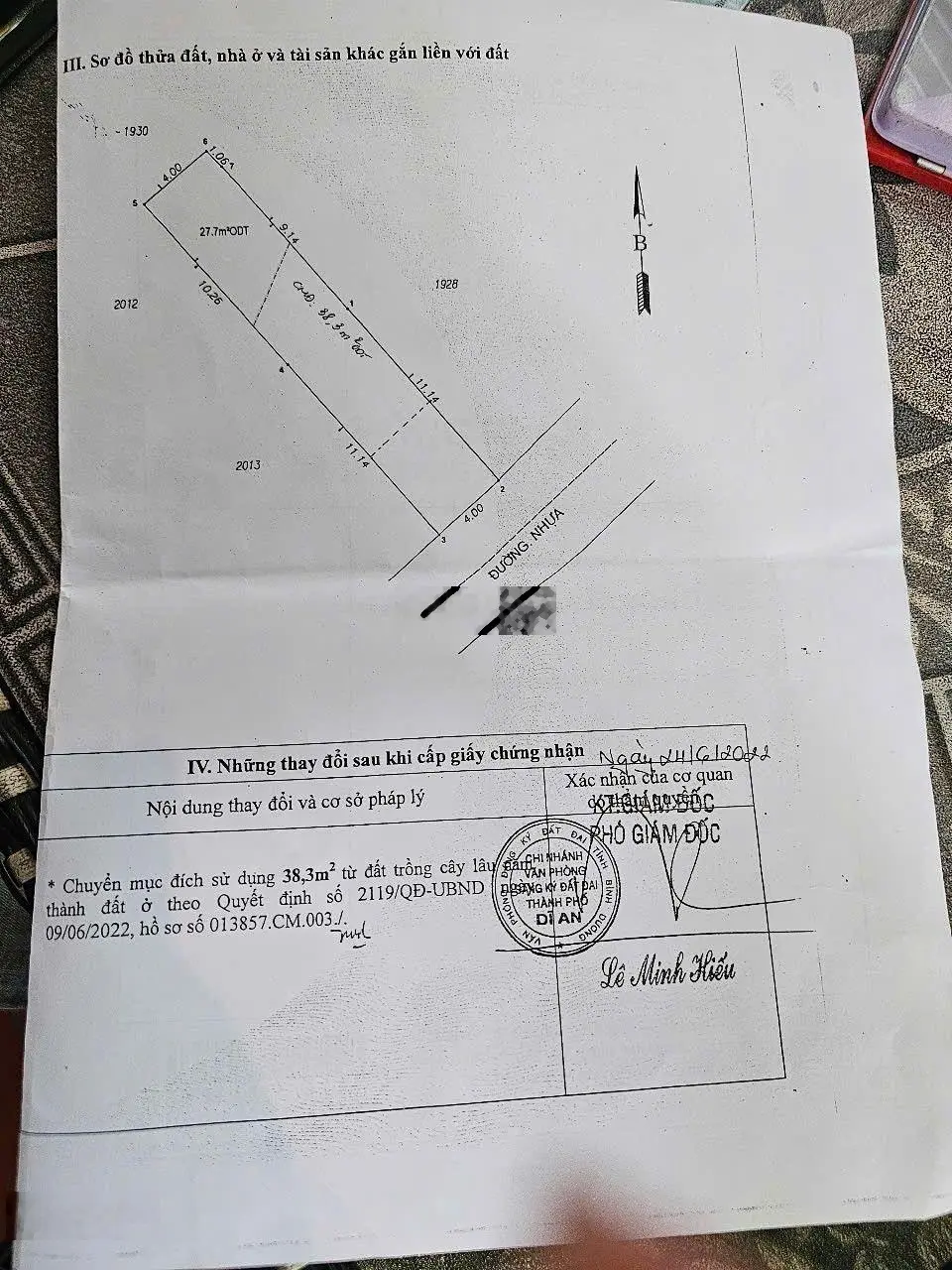 Bán đất tặng nhà đang cho thuê, gần trường học cấp 1,2,3 Dĩ An