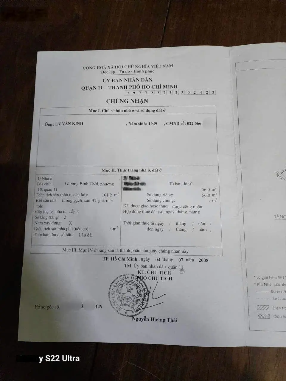 Bán nhà quận 11 sát quận 10 - hẻm ôtô 8m thông gần mặt tiền - 62m2 ngang 4m sổ vuông a4 không lỗi