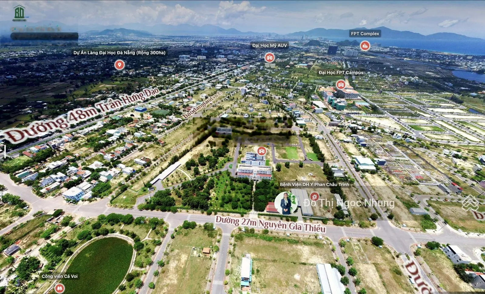 Lô đất mặt tiền đường Lê Đức Thọ ngay đại học Y Phan Châu Trinh giá nhỉnh 2 tỷ