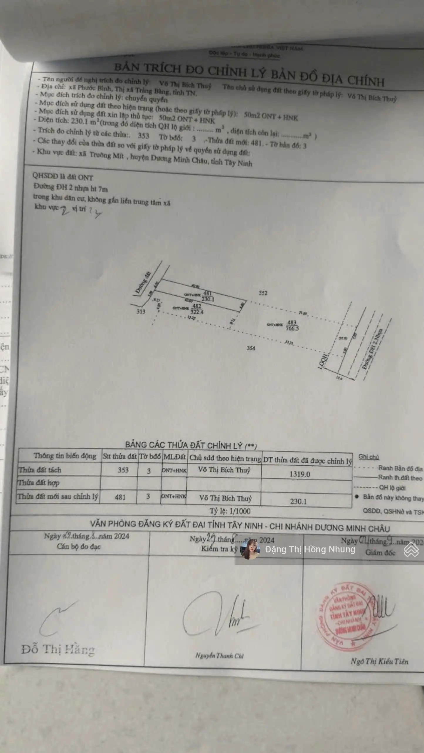 6*40M CÓ THỔ CƯ CHỈ 330TR TRUÔNG MÍT DƯƠNG MINH CHÂU---KHU DÂN CƯ