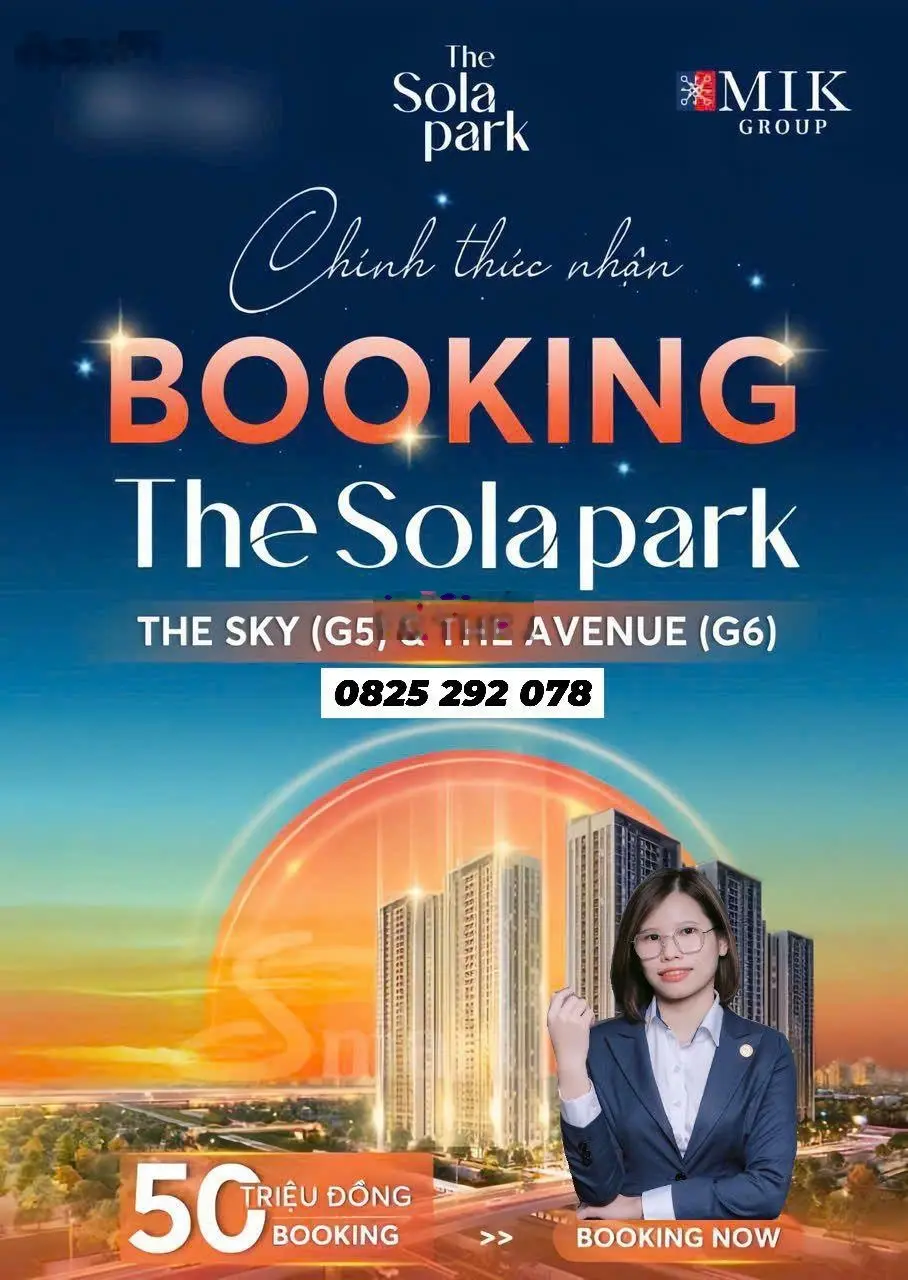 Chính thức nhận booking G5 & G6 The Sola Park, toà cuối cùng tại Smart City chiết khấu cực tốt