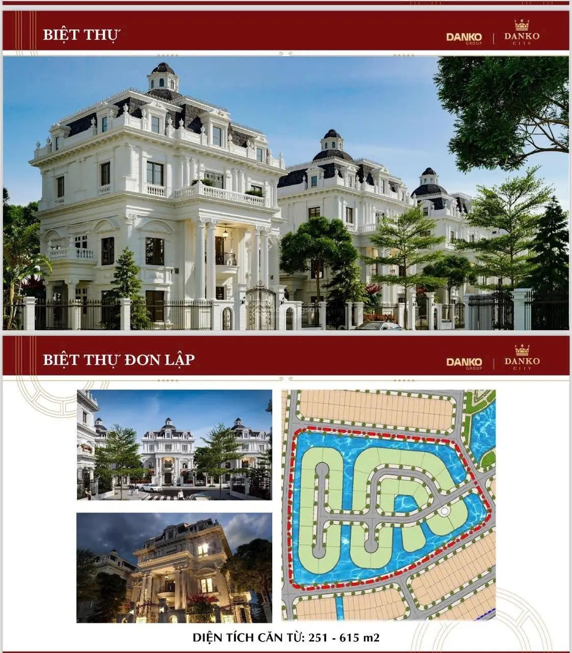 Biệt thự đơn lập đảo King Dankocity Thái Nguyên