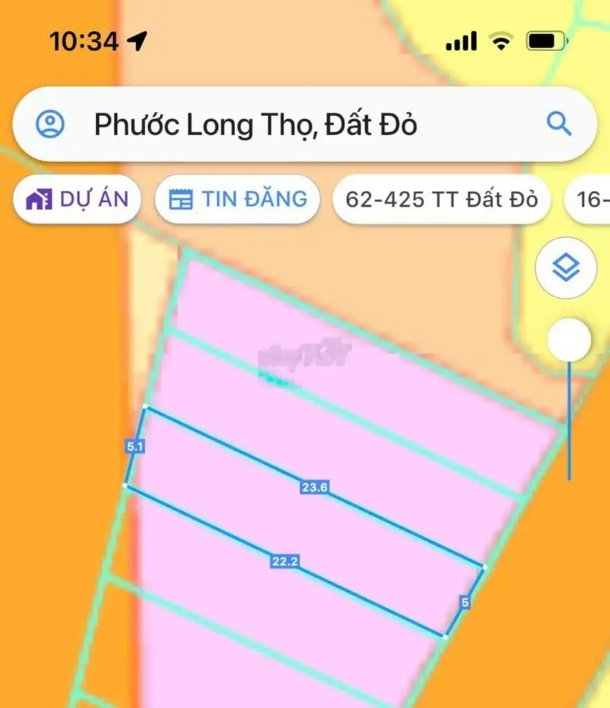 Bán 3 lô liền đối diện ủy ban xã Phước Long Thọ - giá 670tr/lô