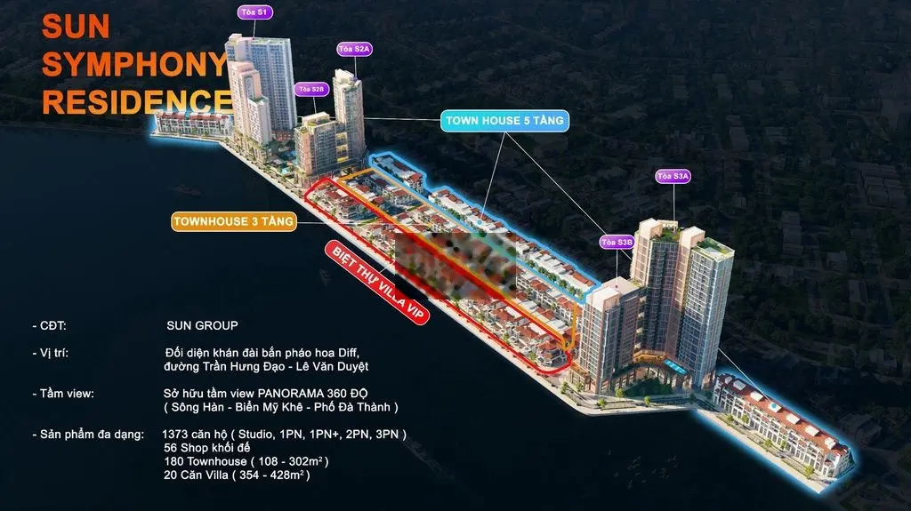 Siêu phẩm 2PN toà S3 trực diện Novotel, cầu sông Hàn - 2,4 tỉ sở hữu